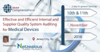 Internal and Supplier Quality System Auditing for Medical Devices